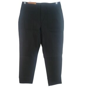 Eddie Bauer Horizon Straight Ankle Pant Black Womens Size 8 Hiking Casual NEW